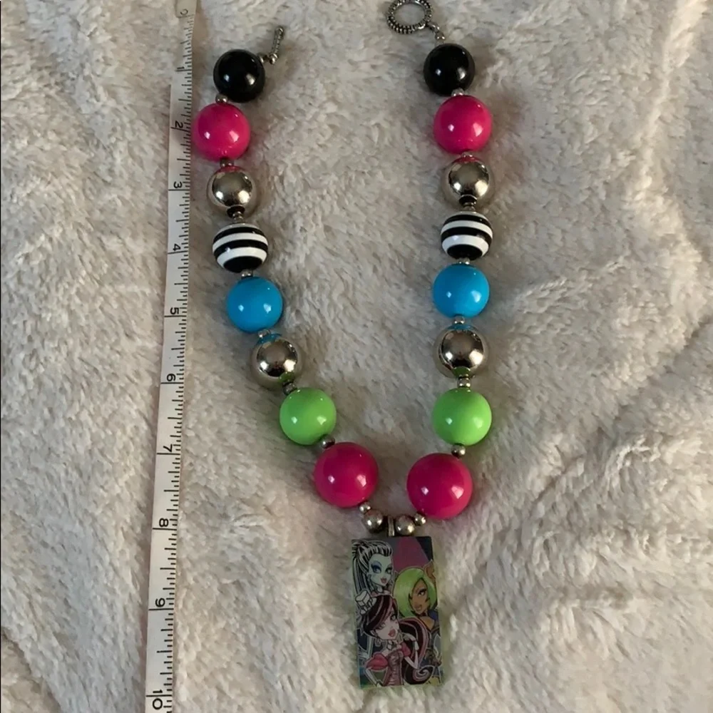 Monster High custom Chunky Bead Necklace EUC